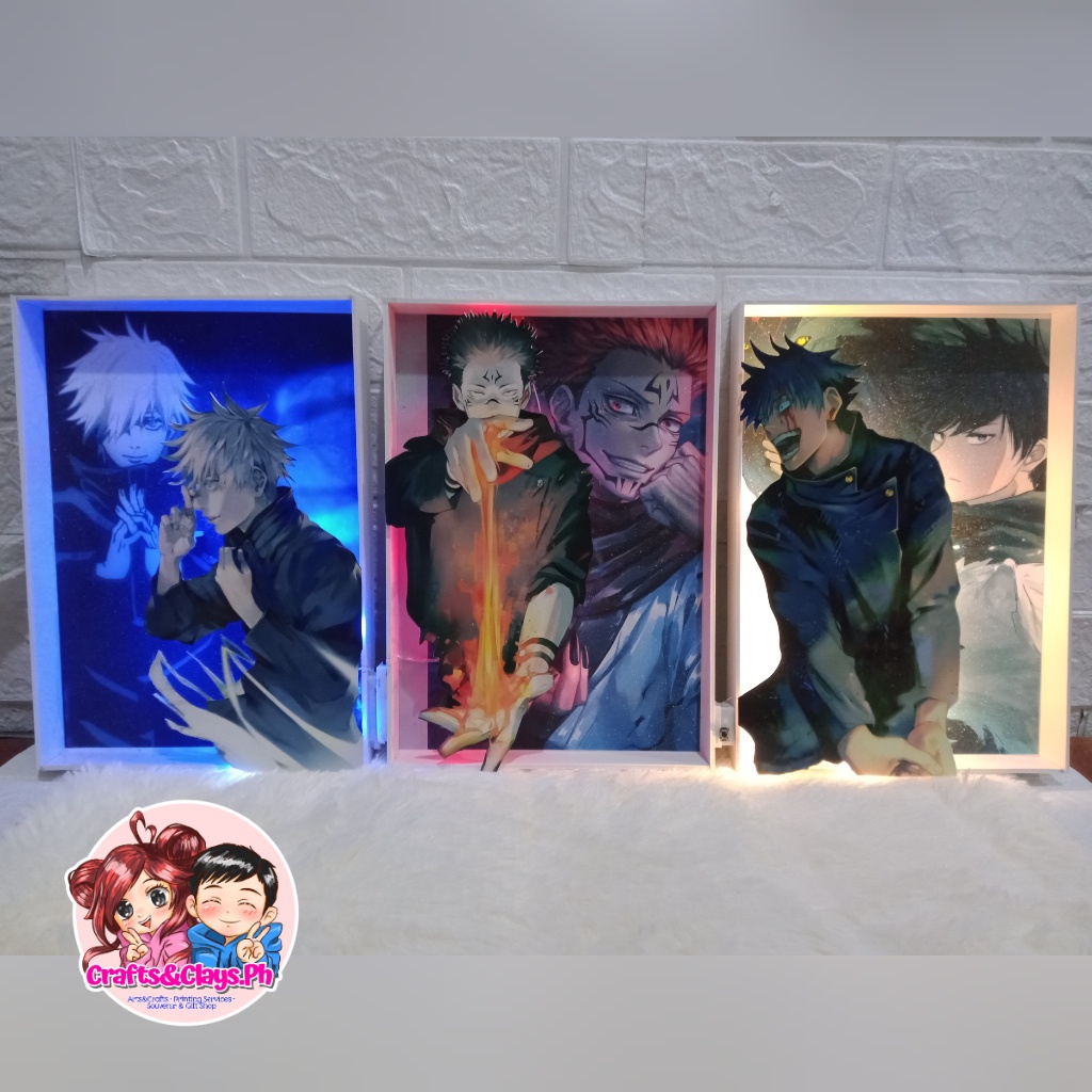 JUJUTSU KAISEN 2D Lighted Wall Mural A4 Size / by Crafts&ClaysPH