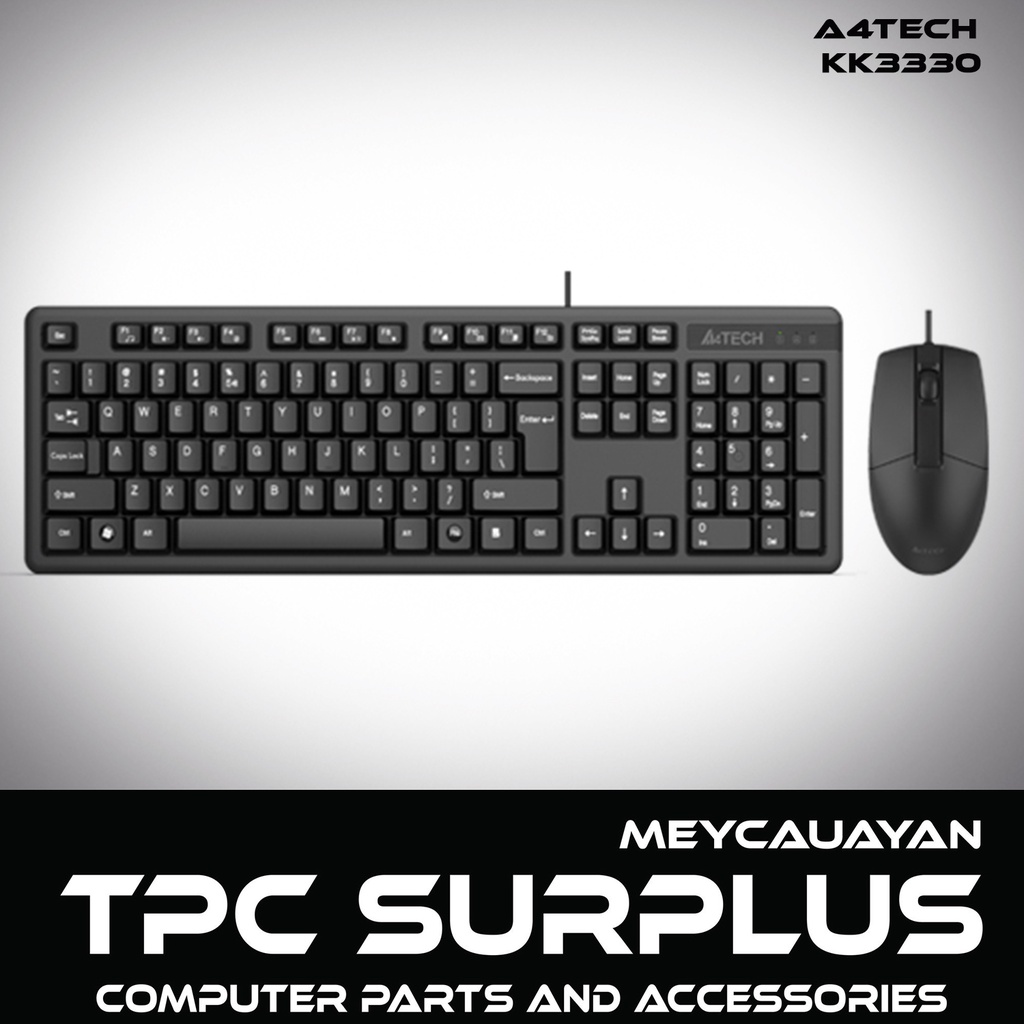 Original A4Tech KK3330 Keyboard and Mouse COMBO KK3330 SmartKey FN Desktop Shopee Philippines