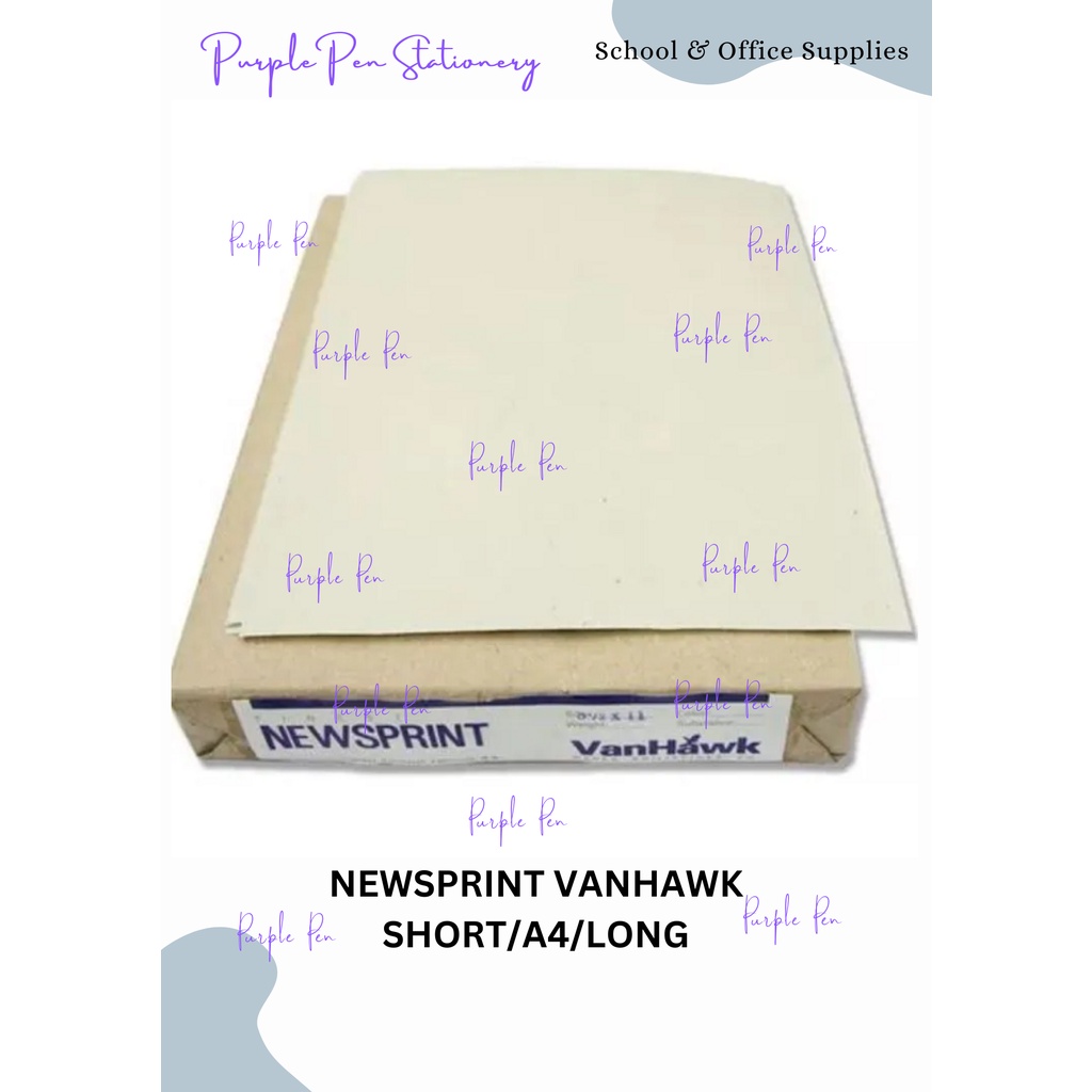 Vanhawk Newsprint Short, A4, Long 49gsm Shopee Philippines