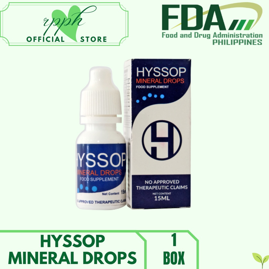 HYSSOP Eye Drop Eye Strain Cataract Removes hissop mineral eye drops