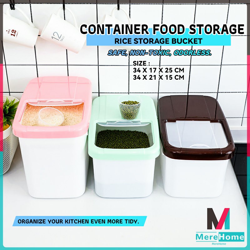 Rice Storage Container Food Storage Containers with Lids | Shopee ...