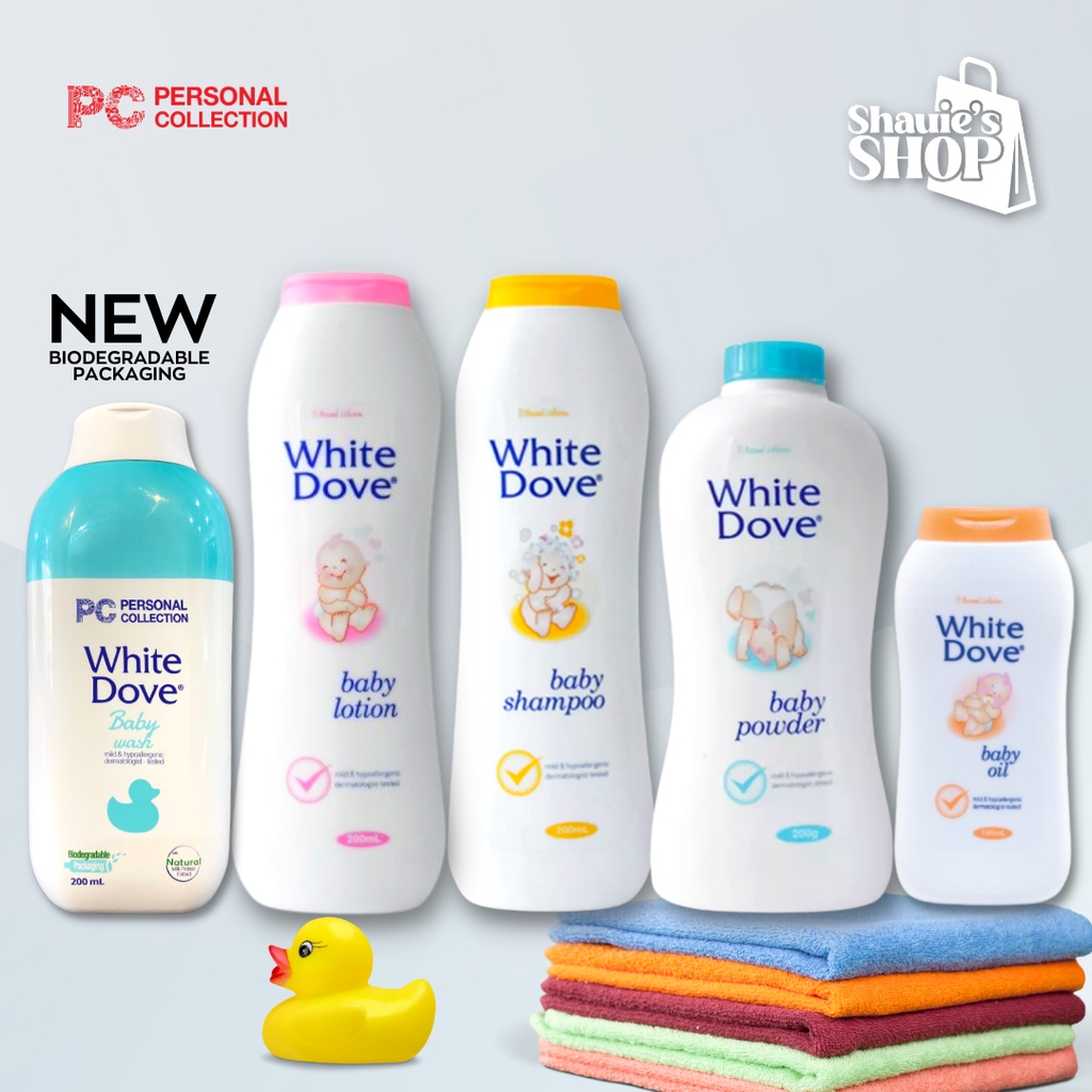 PC White Dove Baby Products 200 mL (Wash, Shampoo, Lotion, Powder, and