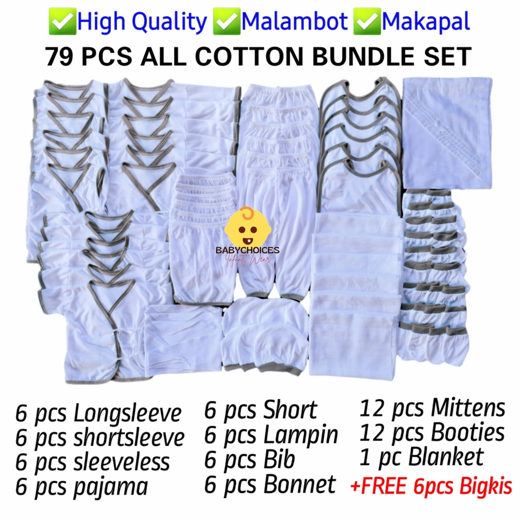 New Arrival Pcs Cotton Newborn Baby Clothes Complete Set With Freebies Baru Baruan Shopee