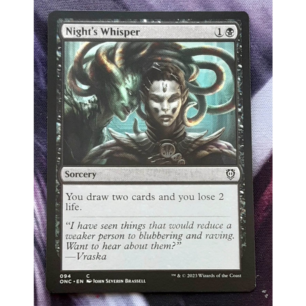 MTG Card Night's Whisper Sorcery Common Dominaria United Commander ...