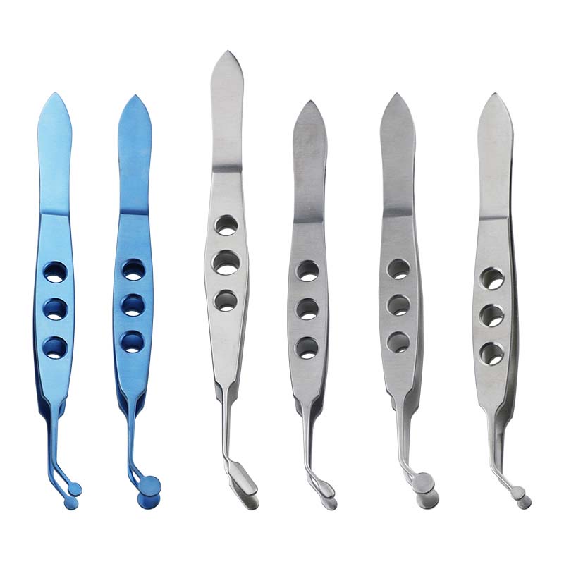 Stainless Steel/Titanium Eyelid Massage Tweezers Autoclavable Meibomian