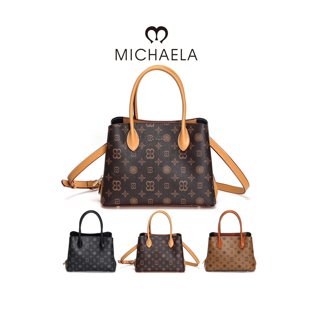 MICHAELA Tote Bag for Women Vintage Fashion Print Top Handle