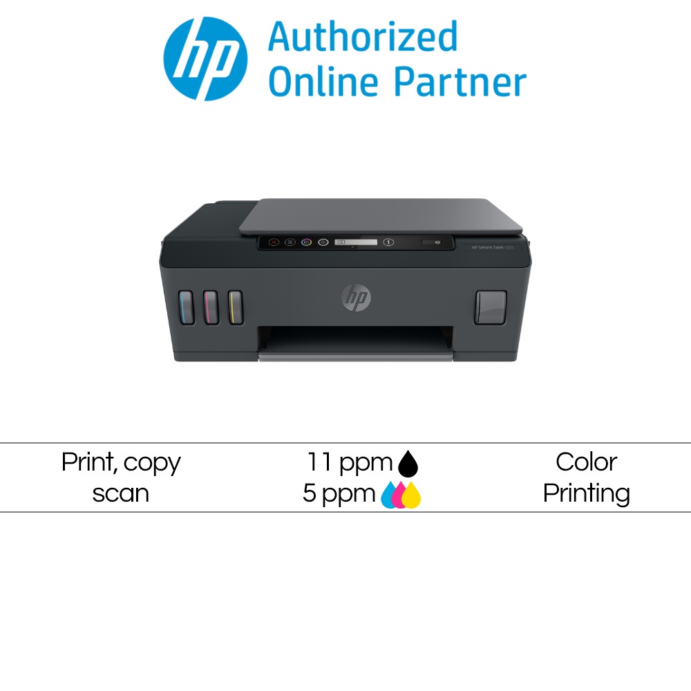 HP Smart Tank 500 A4 Color Printer Print Copy Scan 3in1 USB CISS