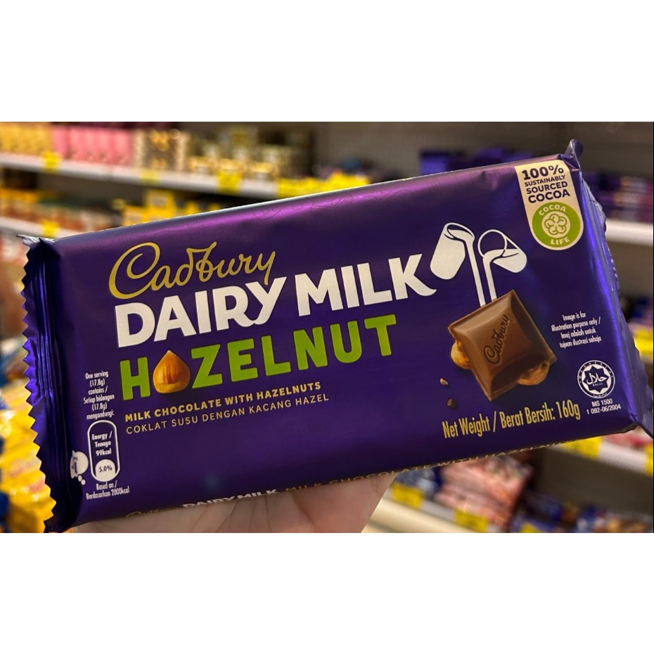Cadbury Dairy Milk 160g Hazelnut Roast Almond Fruit n Nuts