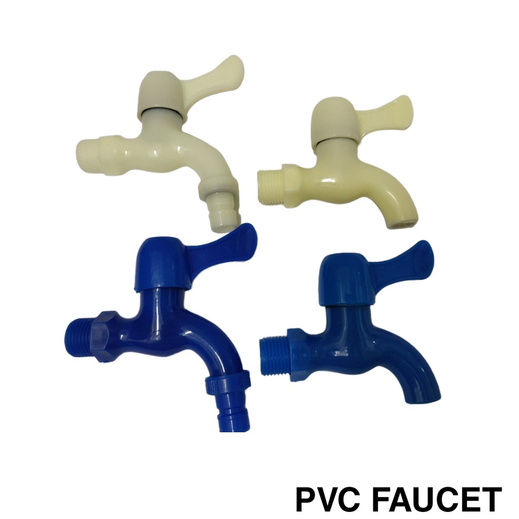 PVC Faucet (Plain Bibb and w/ Hose Bibb) Plastic Faucet / Gripo ...