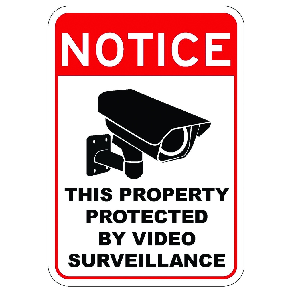 CCTV warning Signage laminated A4 size | Shopee Philippines