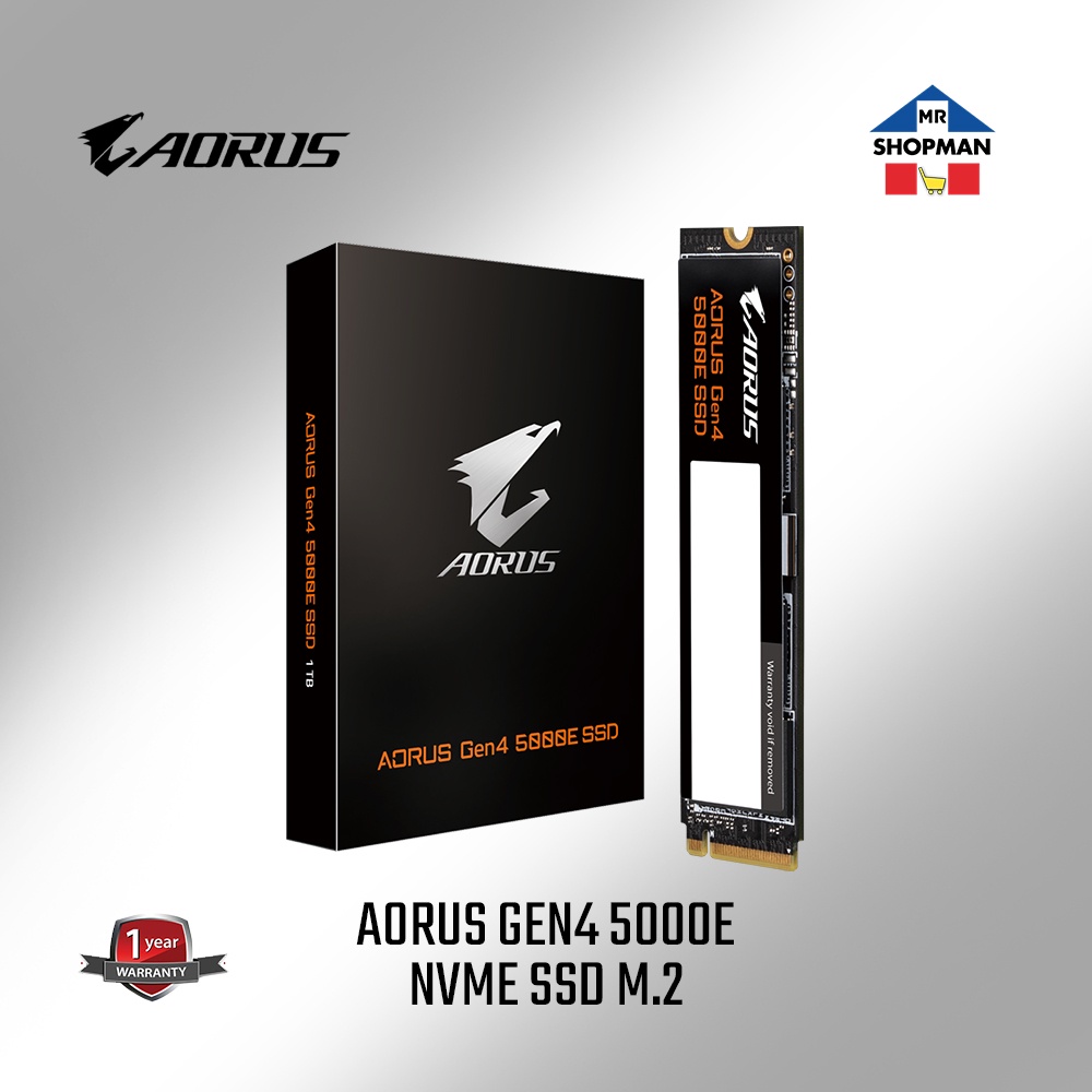 Gigabyte Aorus Gen4 5000E 500Gb | 1Tb PCIe 4.0 Nvme M.2 Solid State ...