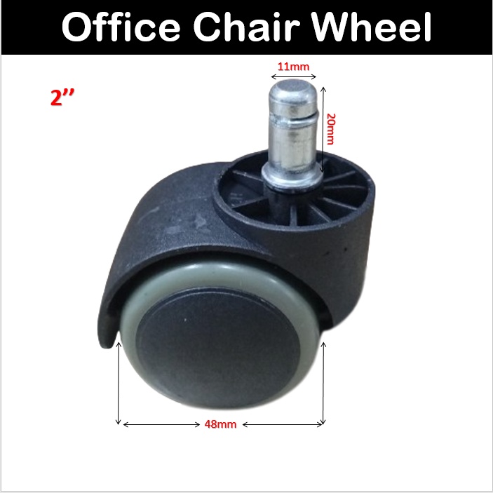 RTK 2" Swivel chair wheel office computer chair accessories caster mute
