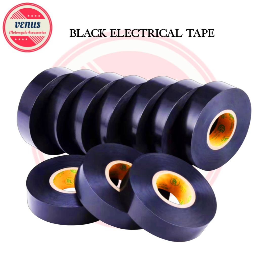 VMC Electrical Tape Black Tape Wire Strong Insulating Electrical Tape PVC 1PC Shopee Philippines