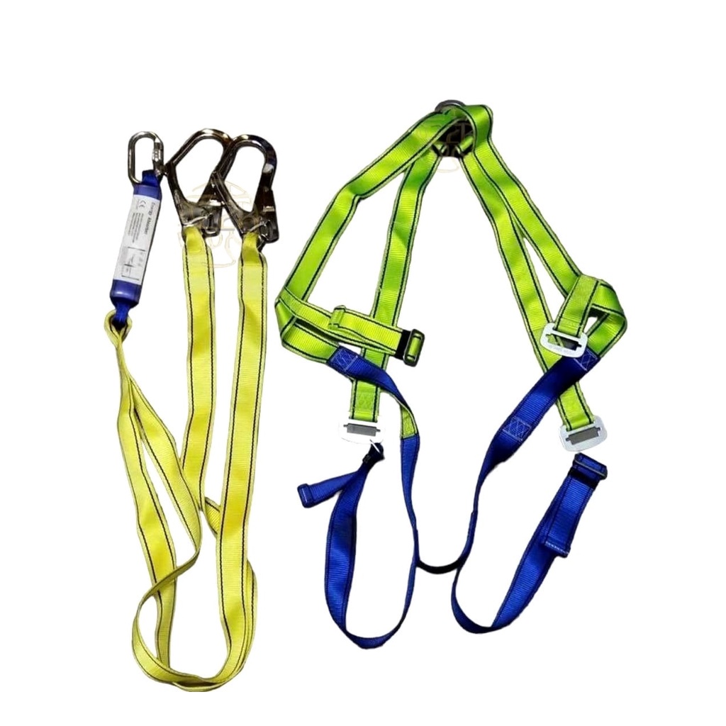 COD Full body harness double hook with oxygen absorber safety harness