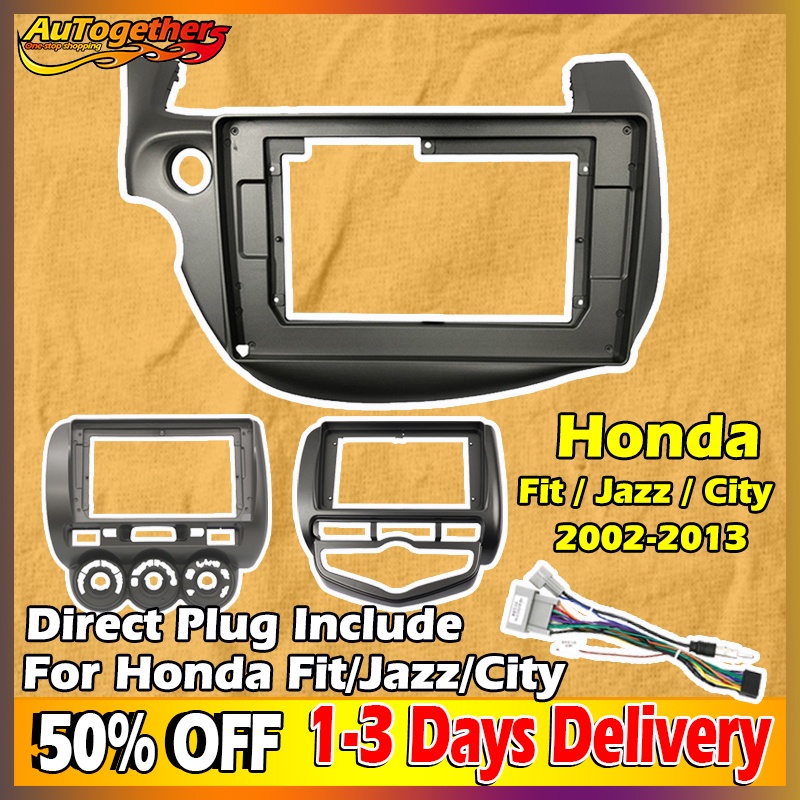 2 Din Car Stereo Fascia Panel Dash Mount Double Din Frame for Honda Fit ...