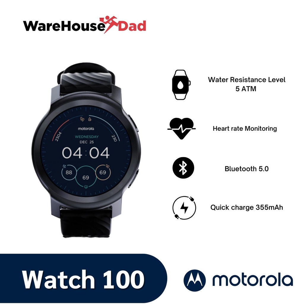 Motorola Moto 100 Smartwatch and Fitness Trackers Shopee Philippines