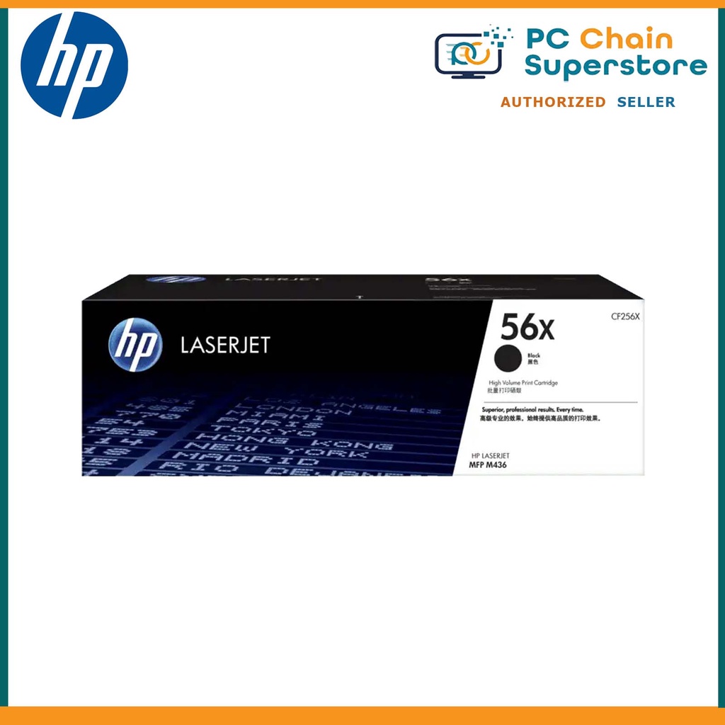HP 56X High Yield Black Original LaserJet Toner Cartridge CF256X ...