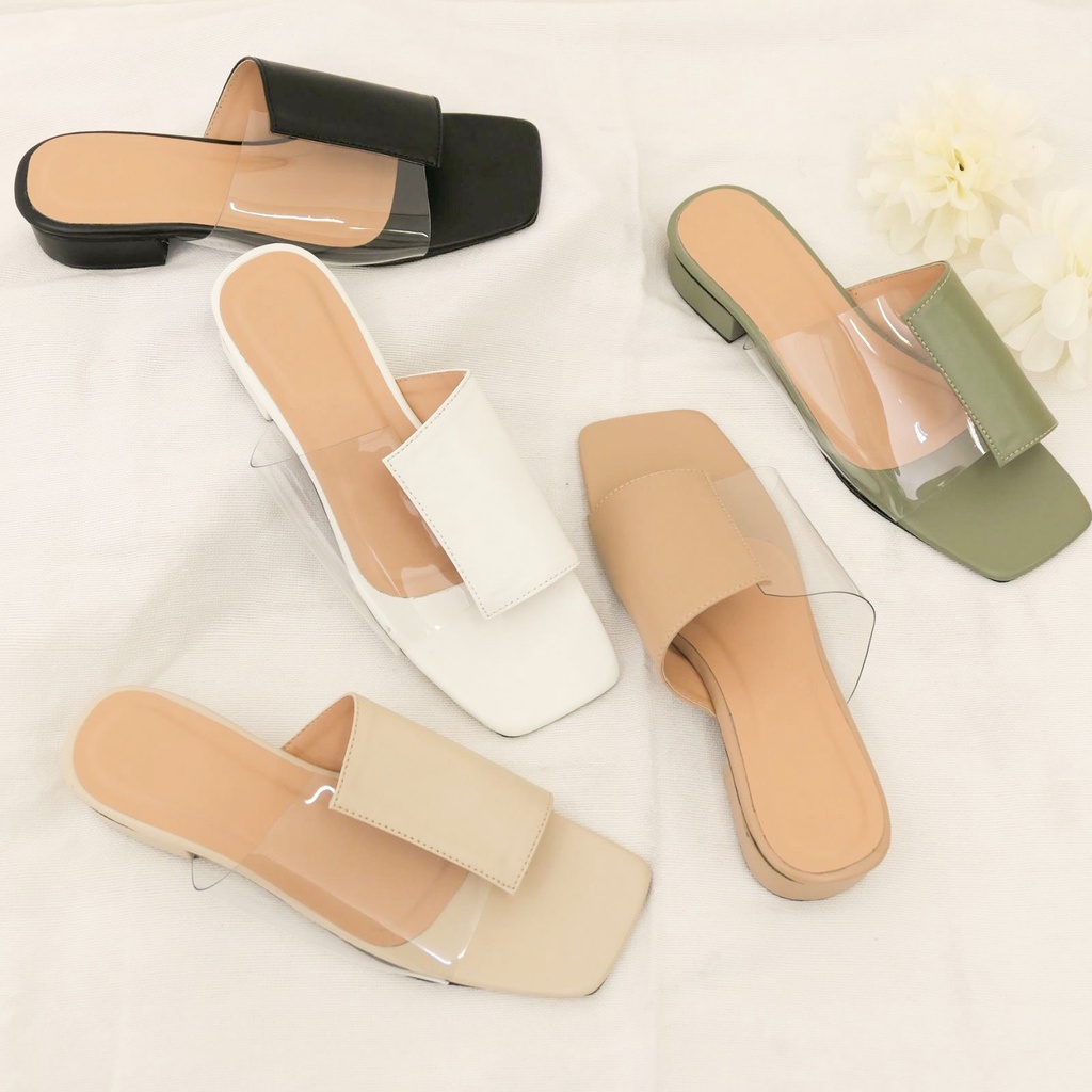 Clear comfy sales heels