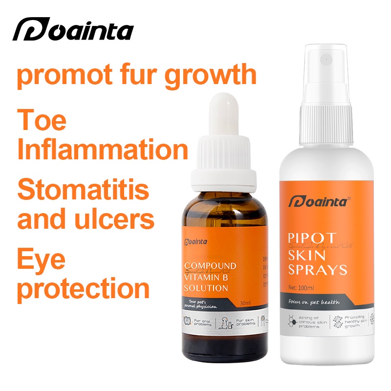 PUAINTA Anti Fungal Skin Spray for Dog and Cat Vitamin B Complex For