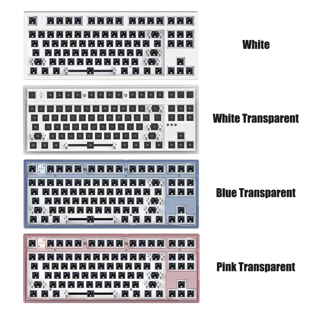 LY For Flesports Mk870 Mechanical Keyboard Kit Full Rgb Backlit Led Hot ...