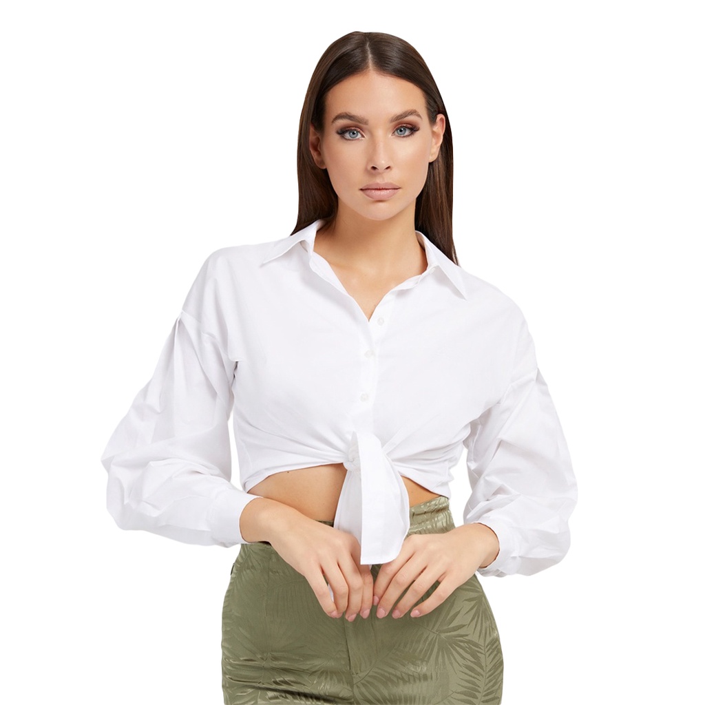 GUESS Savina Ladies Woven Shirt Shopee Philippines