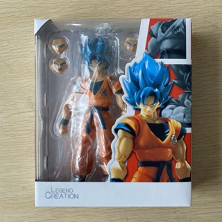 Action Figures Boneco Dragon Ball Super Goku Super Saiyajin Blue Big Size  King Clustar Bandai Banpresto 