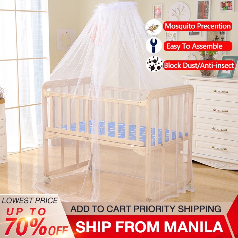 Wooden Baby Cot Baby Swing Bed Price BAIERDI Solid Wood Baby
