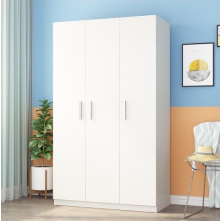 3 Doors 160Cm White Multi-Functional Wardrobe Clothes Storage Cabinet ...