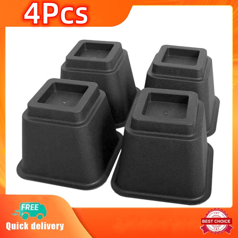 Heavy Duty Multi Height Bed Risers Bed Lifts 4pc | Shopee Philippines