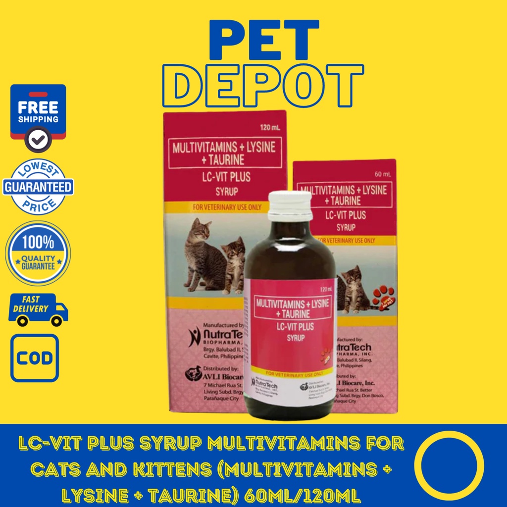 LCVit Plus Syrup Multivitamins for Cats and Kittens (Multivitamins
