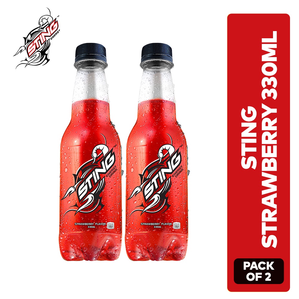 Sting Strawberry Energy Drink 320ml Pack of 2 Shopee Philippines