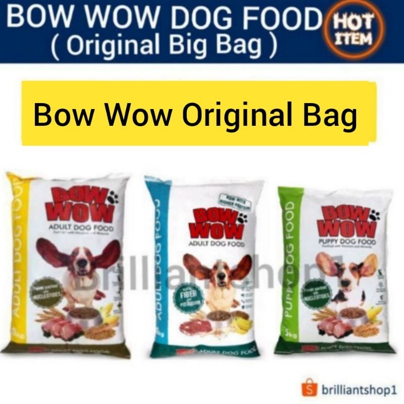 BOW WOW DOG FOOD ADULT 20KG PUPPY 15KG