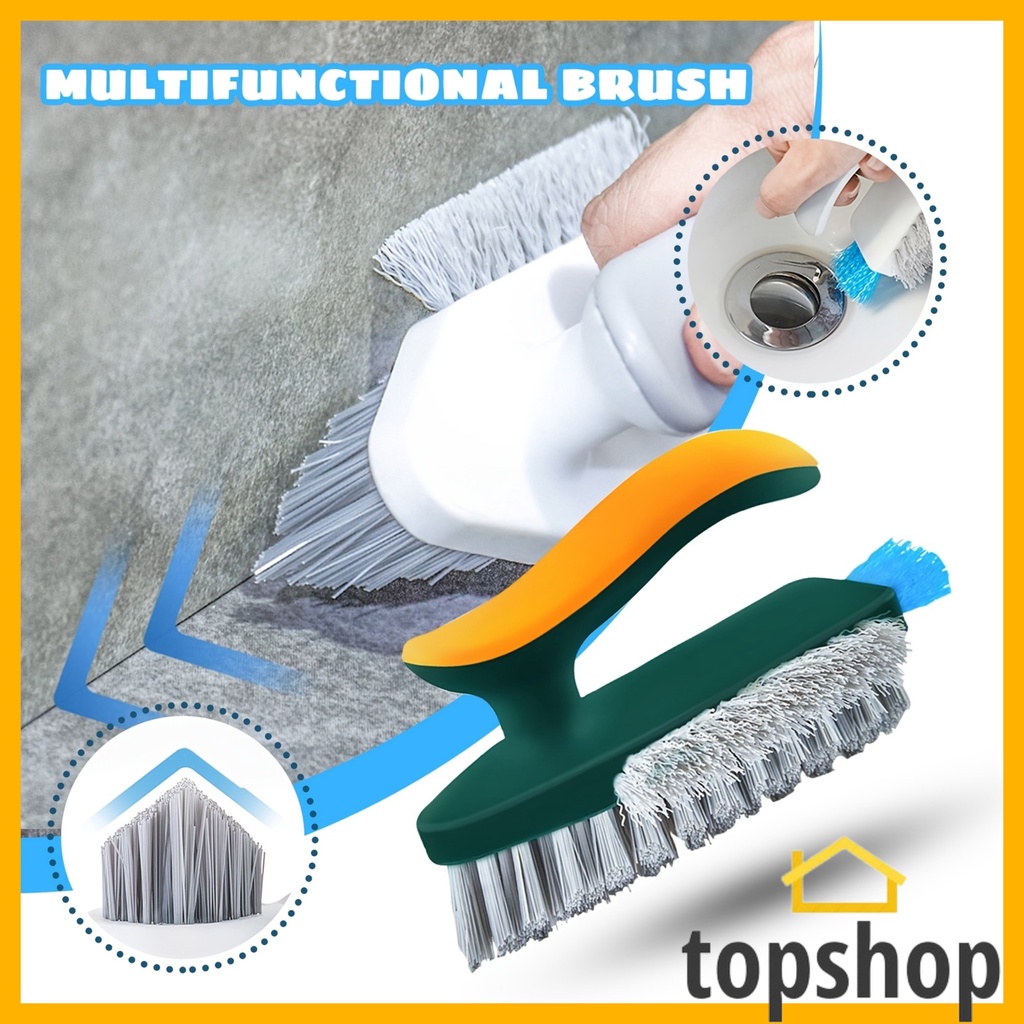 TOPSHOP 4 In 1 Tile Cleaning Brush Corner Scrubber Brush Tool Tub Tile ...
