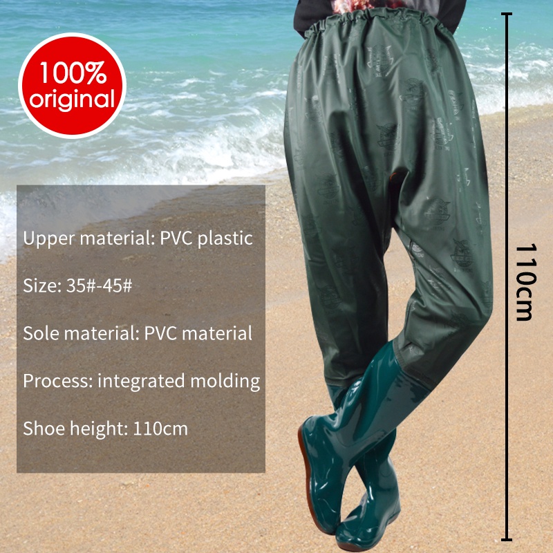 Wading pants nonslip fishing rain boots fishing pants farmland pants