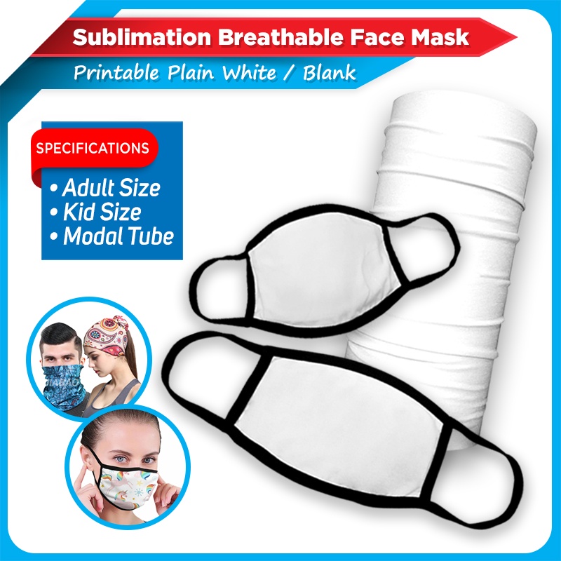 Sublimation Face Breathable Mask / Modal Mask | Shopee Philippines
