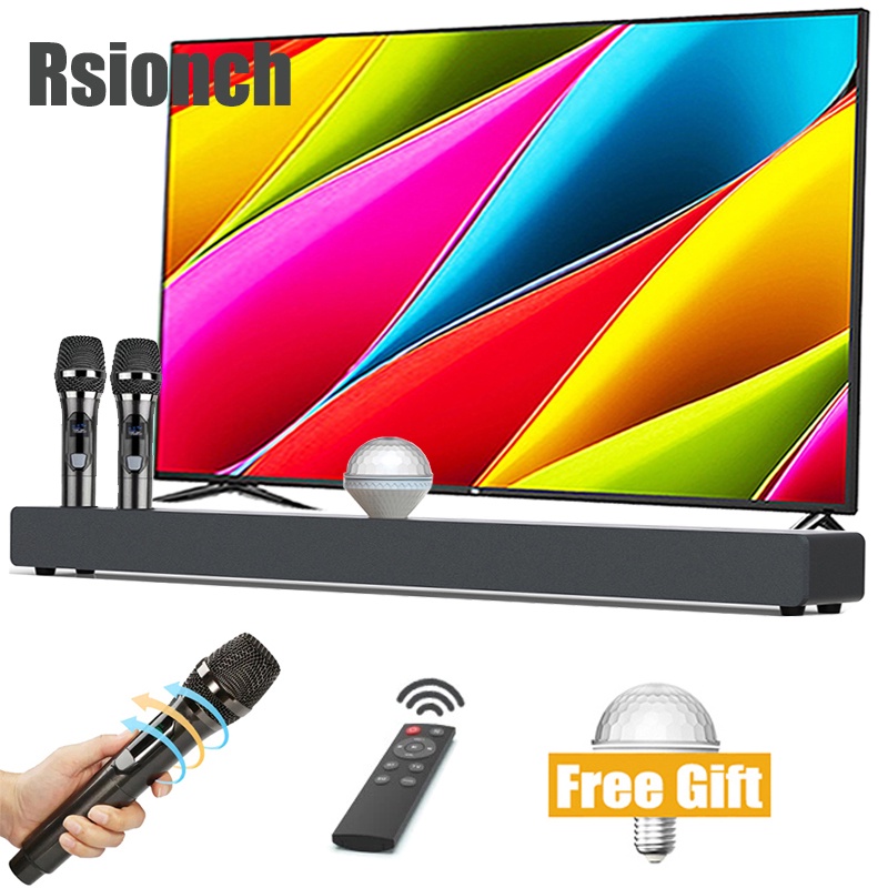 Karaoke Bluetooth Speaker Home Theater Soundbar Echo Adjust Wireless