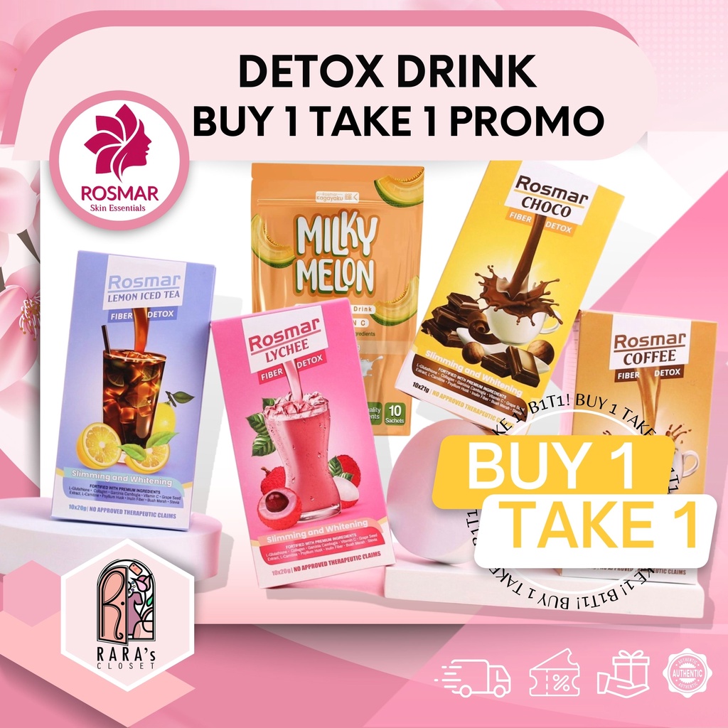 Rosmar BUY 1 TAKE 1 Rosmar Drinks | Detox and Milky Melon B1T1 | 10 ...