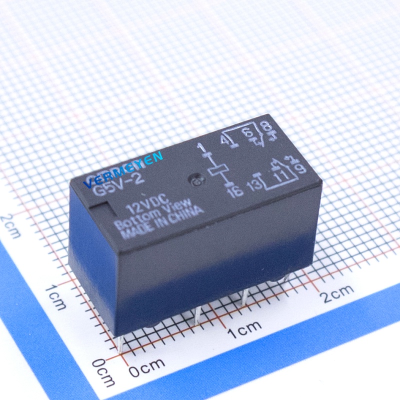 thumbnail image 2 of Omron G5V-2-12VDC Signal Relay – 12V 2A 8-Pin DIP – New 2 of 4