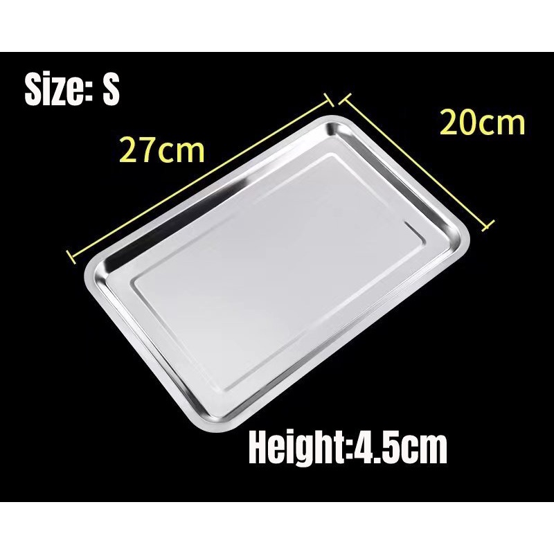 Food Warmer Tray Plate Multi purpose A01 Stainless Steel Serving Tray