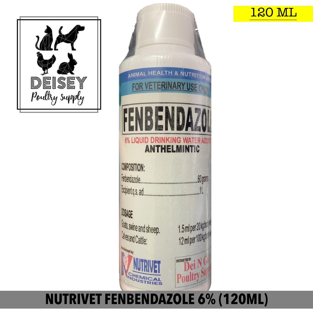 NUTRIVET FENBENDAZOLE 6% 120ML (1 BOTTLE) | Shopee Philippines