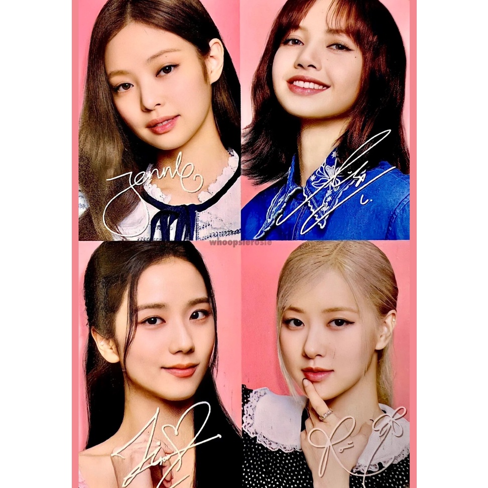 BlackPink Kpop Members Poster A4 Size | Shopee Philippines