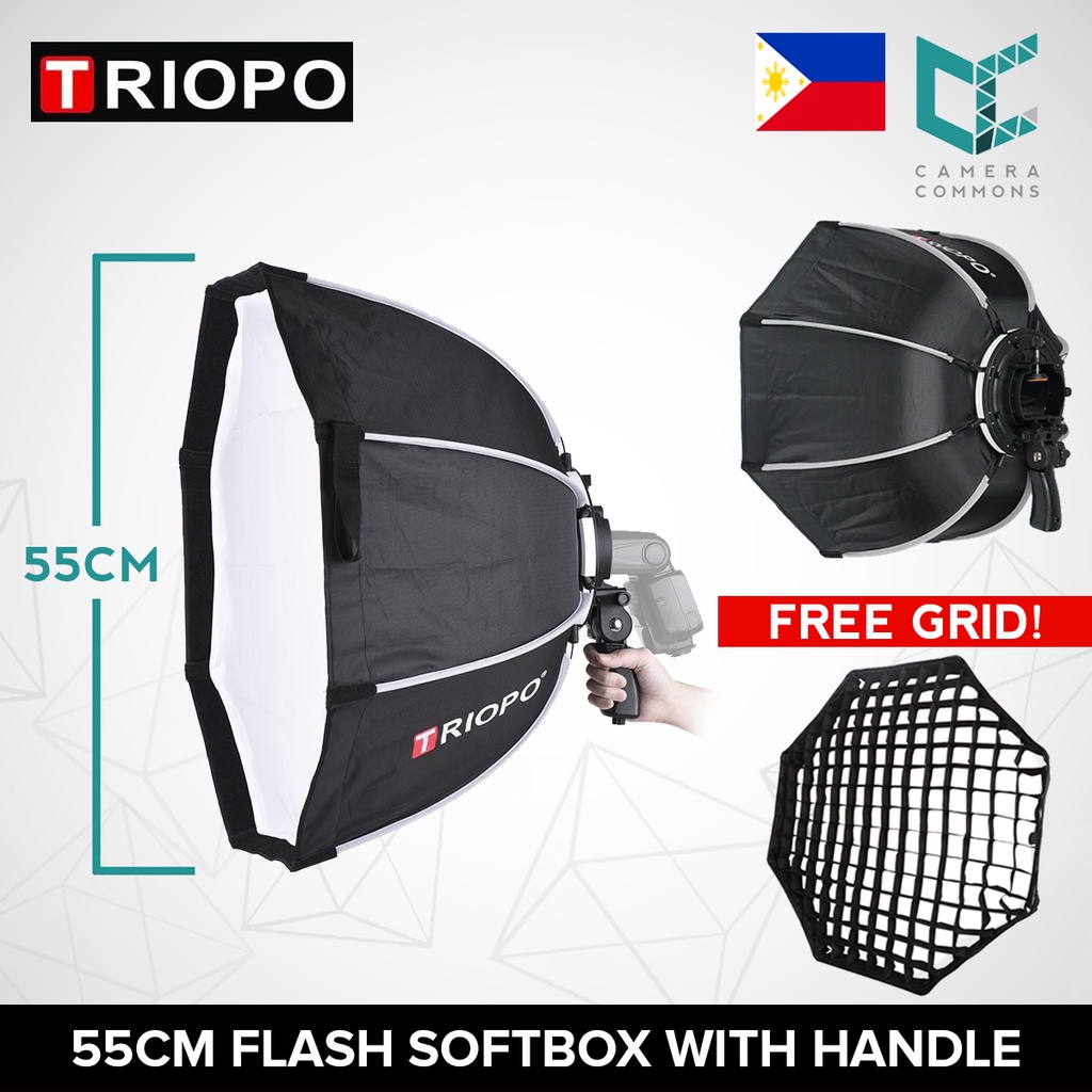 Triopo 55cm Softbox Handle Octagon Portable Umbrella for Camera Flash