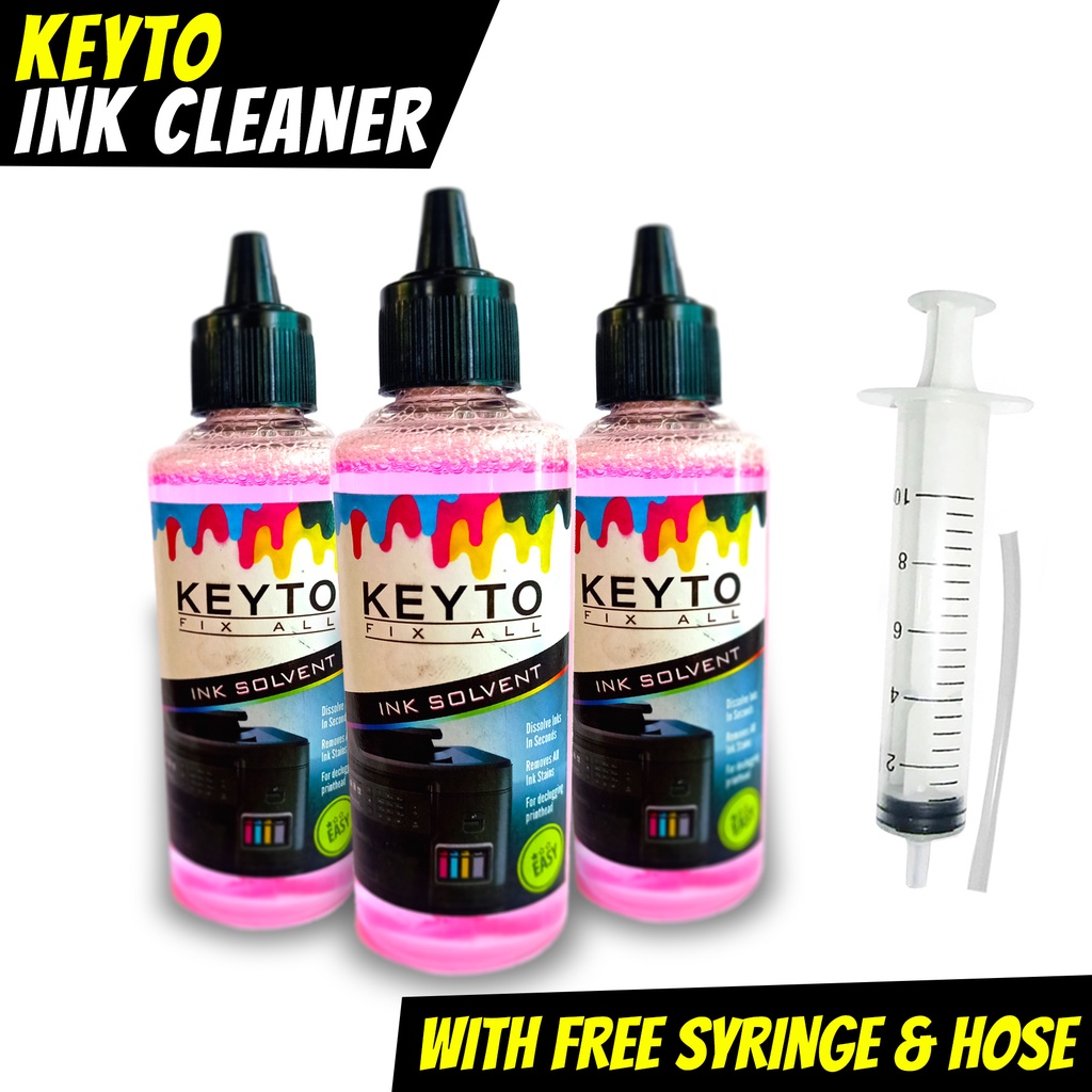 Keyto Ink Solvent (100ml) / Ink Cleaner / Ink Solution - for cleaning ...