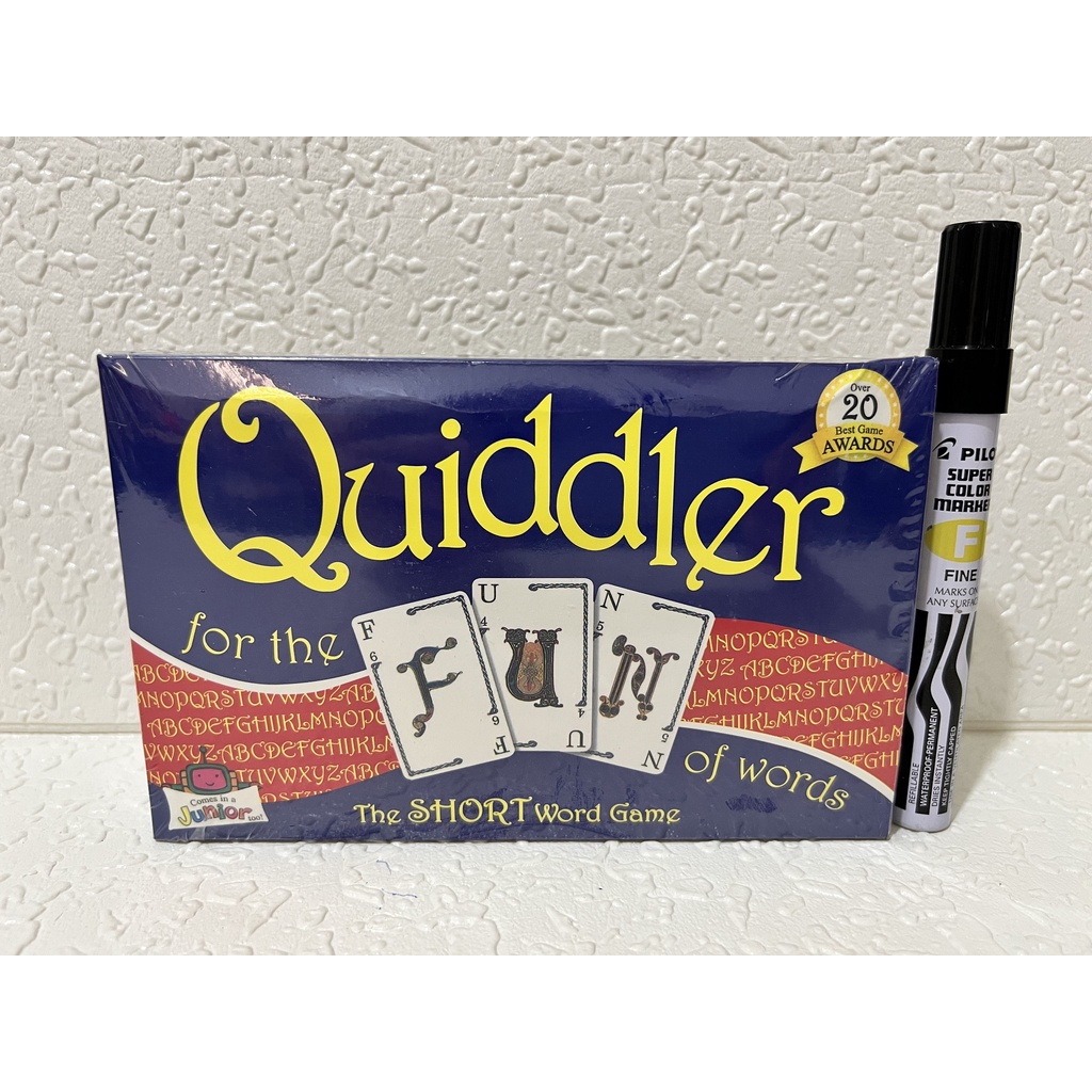 Card Game Quiddler Make Short Words With Cards to Win For The Fun of World  Card Game | Shopee Philippines