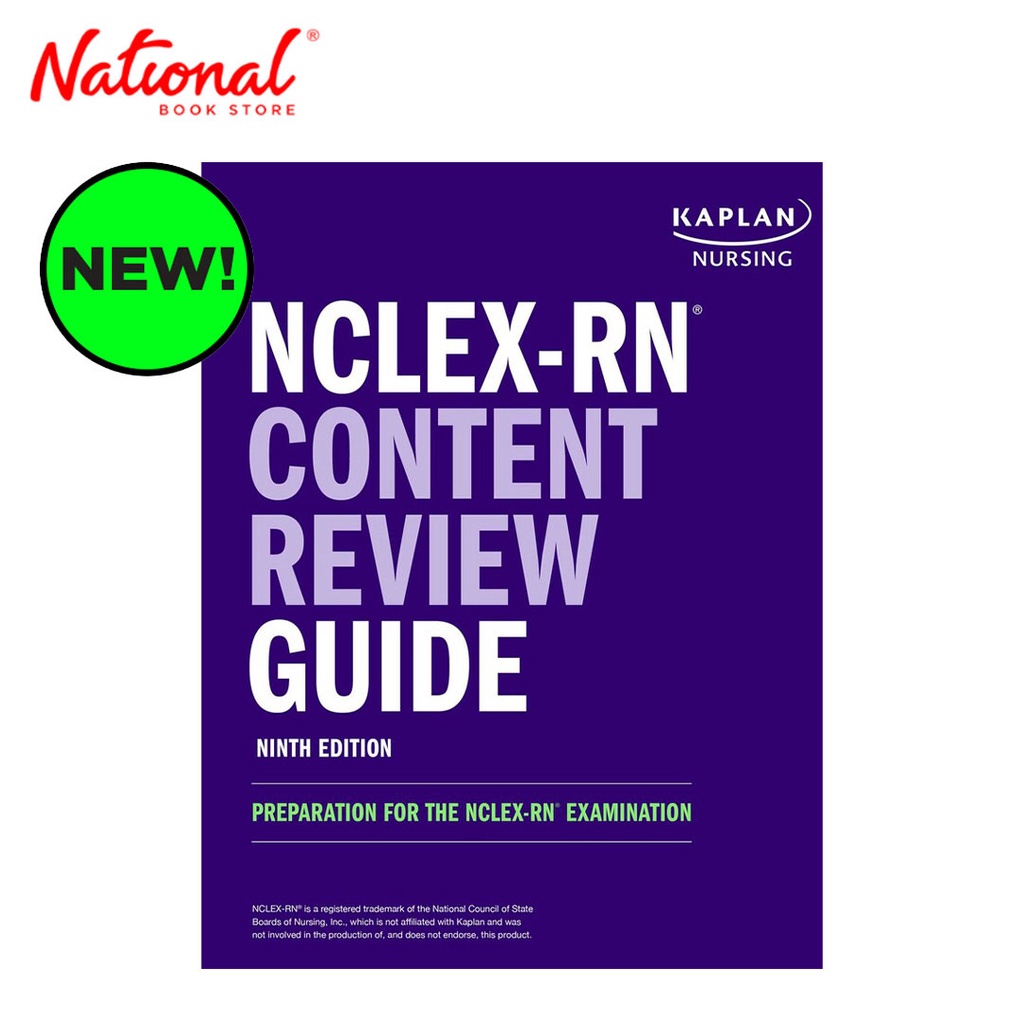 NCLEX-RN Content Review Guide By Kaplan Nursing | Shopee Philippines