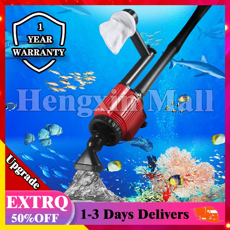 Fish Tank Aquarium Clean Vacuum Siphon Cleaner Electric Pump Water