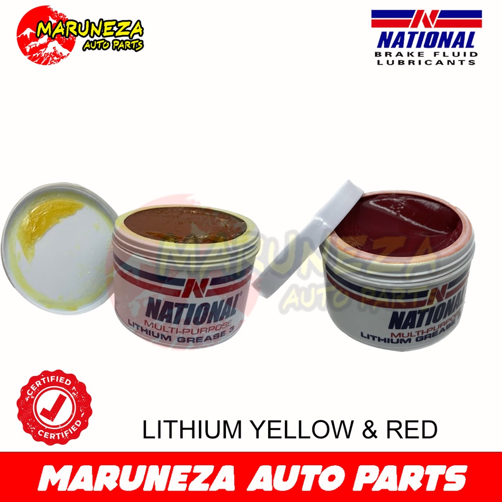 National Grease 250g Lithium Yellow/Red Shopee Philippines