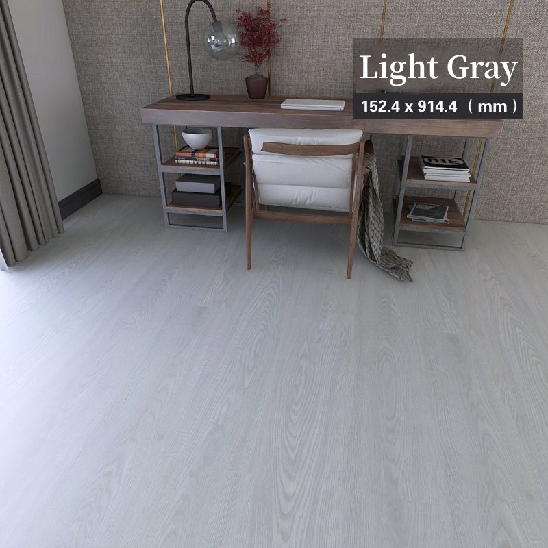 Waterproof Vinyl Floor Sticker 91cm x 15cm Wood Grain Flooring Mat PVC ...