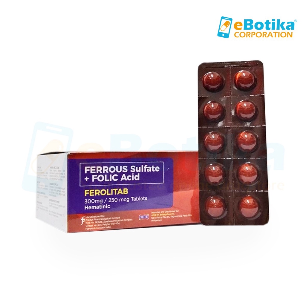 Ferrous Sulfate; Folic Acid _ Ferrous Sulfate-C-Folic Acid – WVFLYR