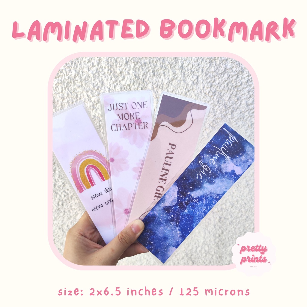Laminated Bookmark — Customized 2x6.5 in | Shopee Philippines